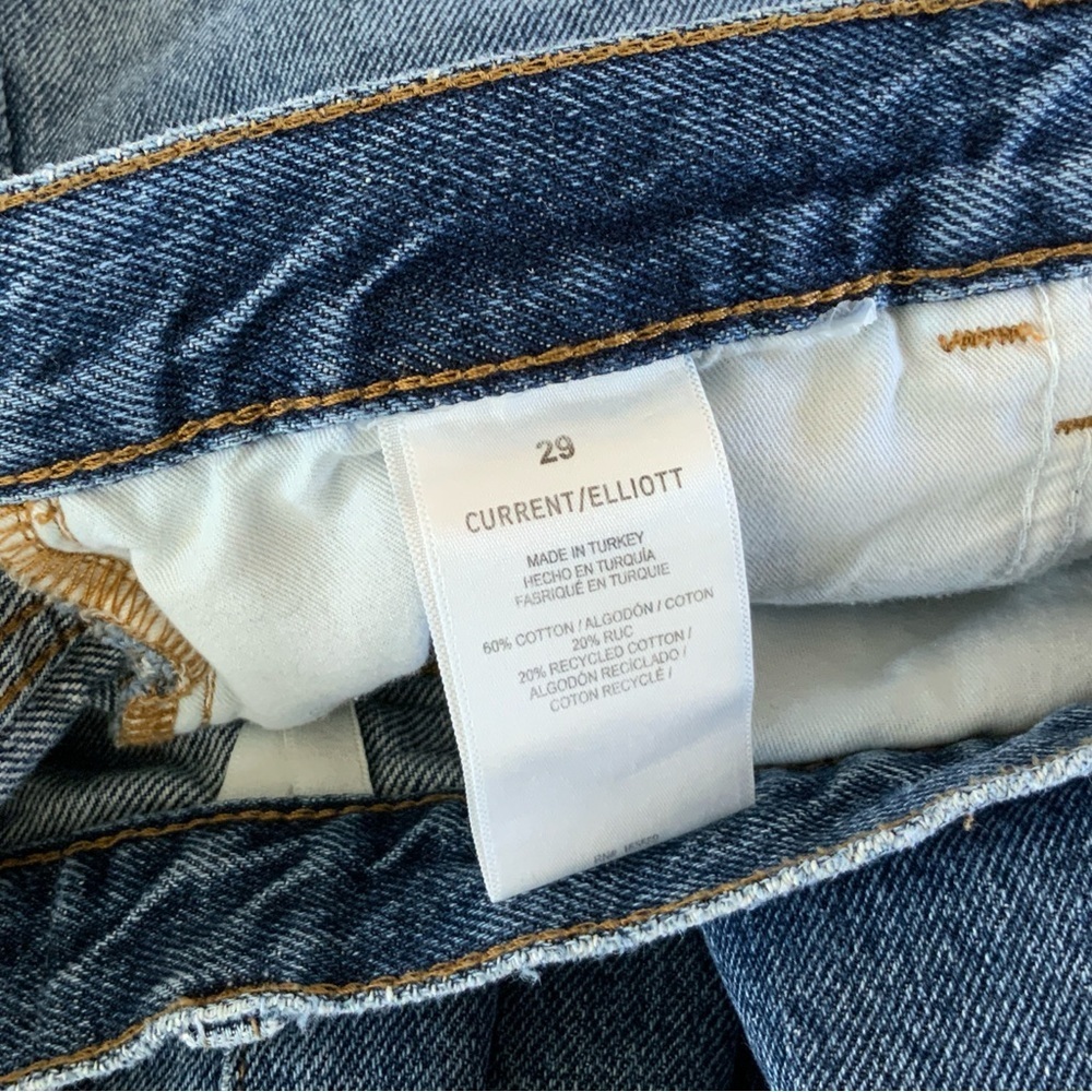 Current/Elliott Wide Leg Cop Jeans Size 29 - Picture 6 of 6